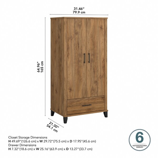 Somerset Large Armoire Cabinet by Bush Furniture - - 35242714