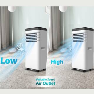 Bunpeony 8000 BTU 3-in-1 Portable Air Conditioner with Cool Dehum Fan Sleep Mode in White ZMCT106