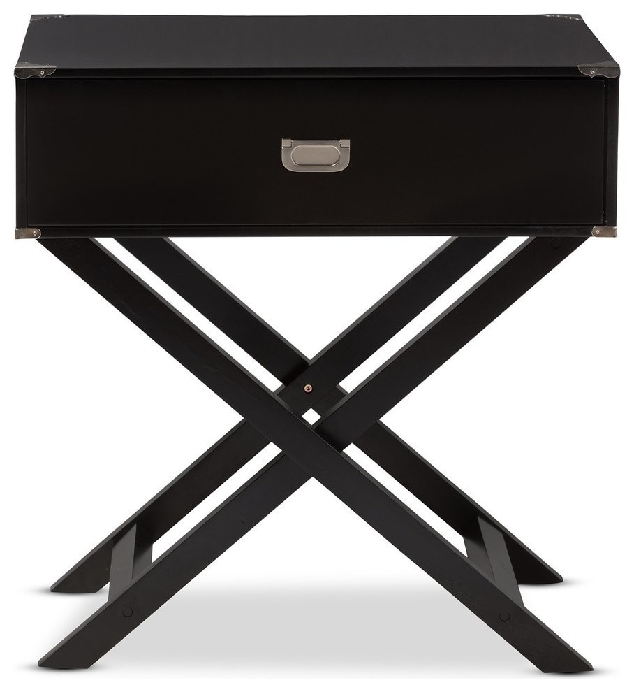 Curtice Modern and Contemporary 1 Drawer Wooden Bedside Table   Transitional   Side Tables And End Tables   by Homesquare  Houzz