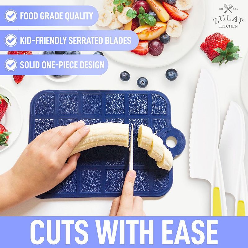 Kids Knife Set for Cooking and Cutting Fruits， Veggies and Cake