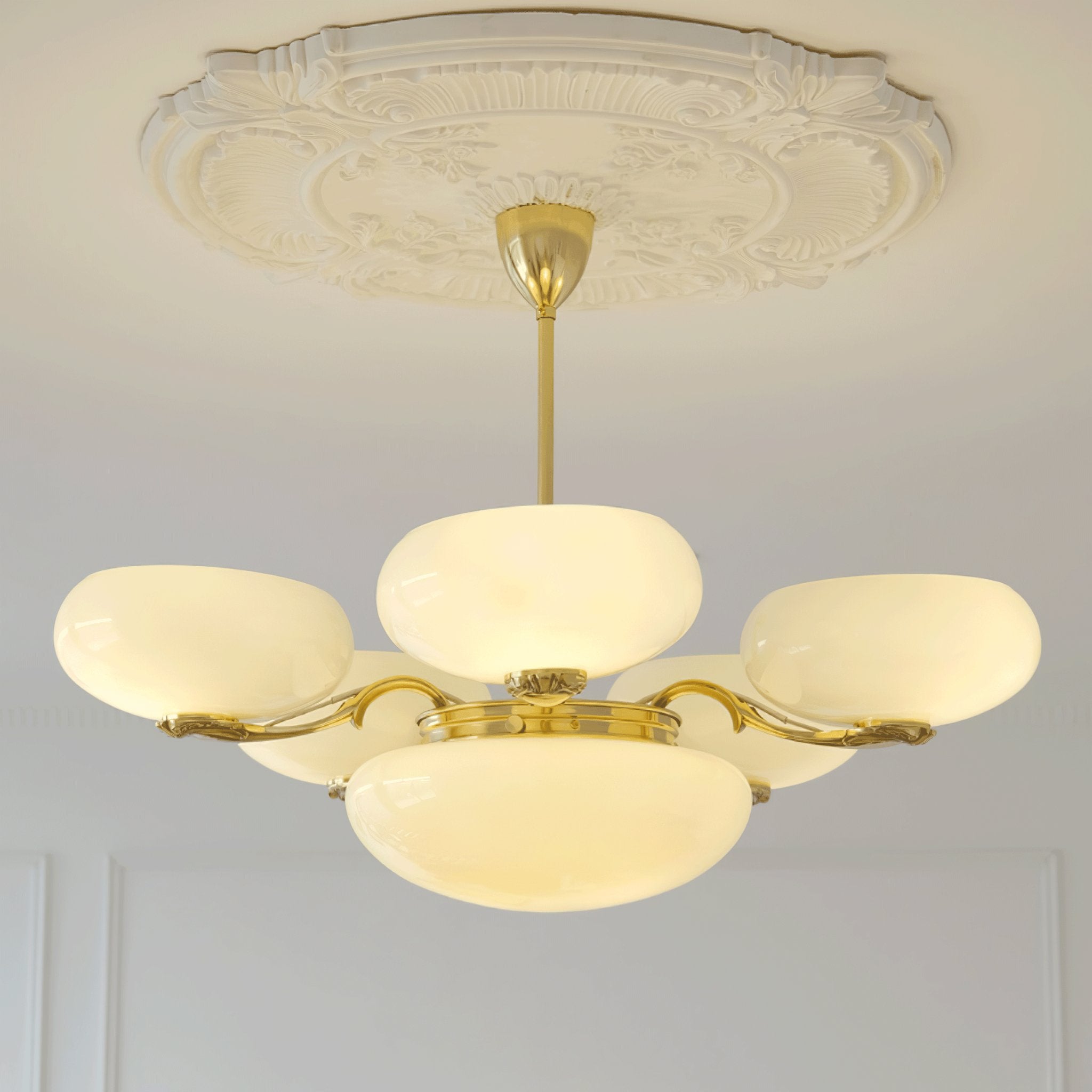 Brass Radiance Orb Chandelier