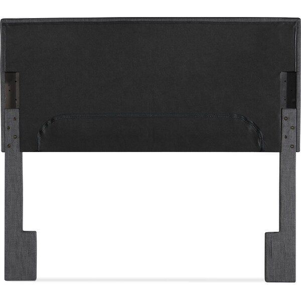 Serta Palisades Upholstered Headboard， Queen Size， Charcoal Gray - - 21827925