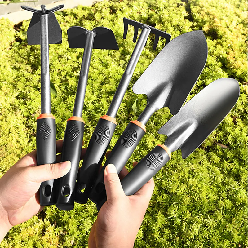 5 pieces transplanting trowel digger small plant out hand garden tools set