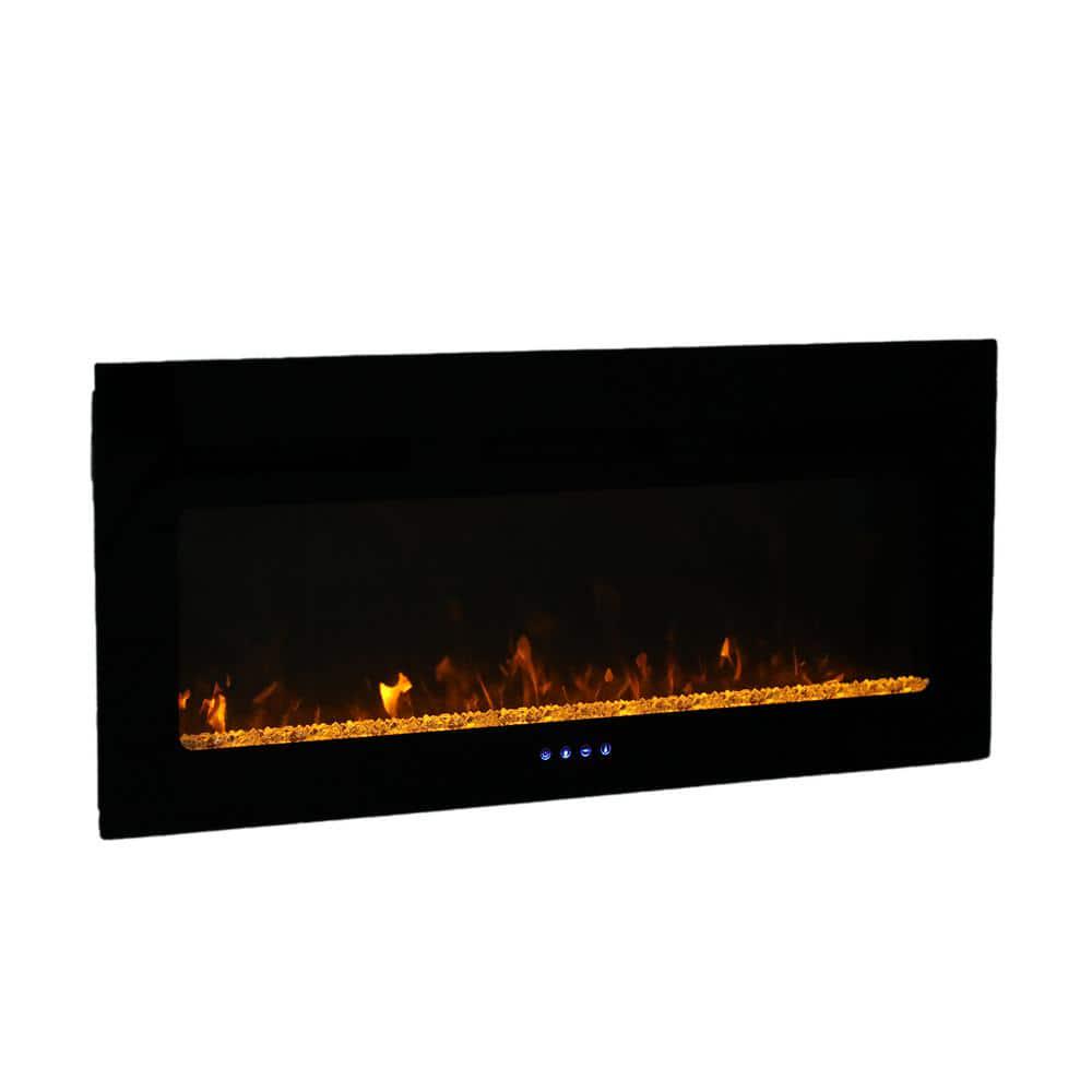 PHI VILLA 40 in Wall Mounted and BuiltIn Electric Fireplace in Black