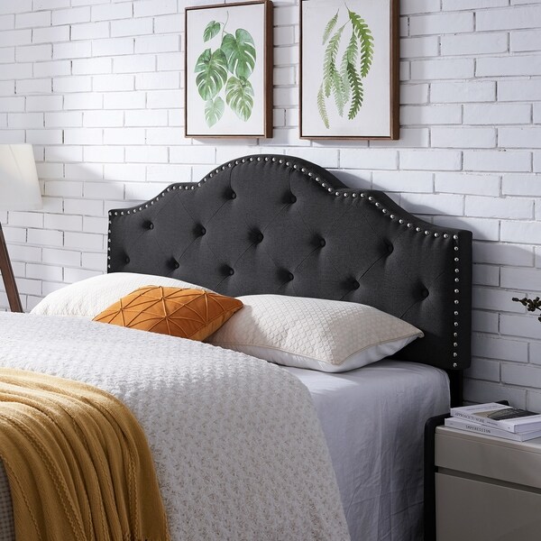 Cordeaux Contemporary Upholstered Headboard by Christopher Knight Home - - 30403495