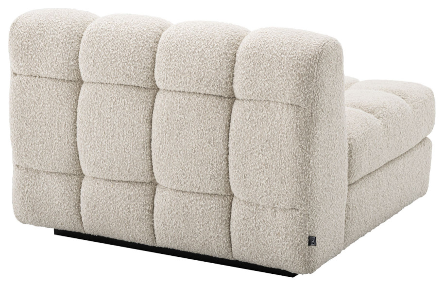 Cream Bouclé Modern Sofa  Eichholtz Dean   Transitional   Armchairs And Accent Chairs   by Oroa   Distinctive Furniture  Houzz