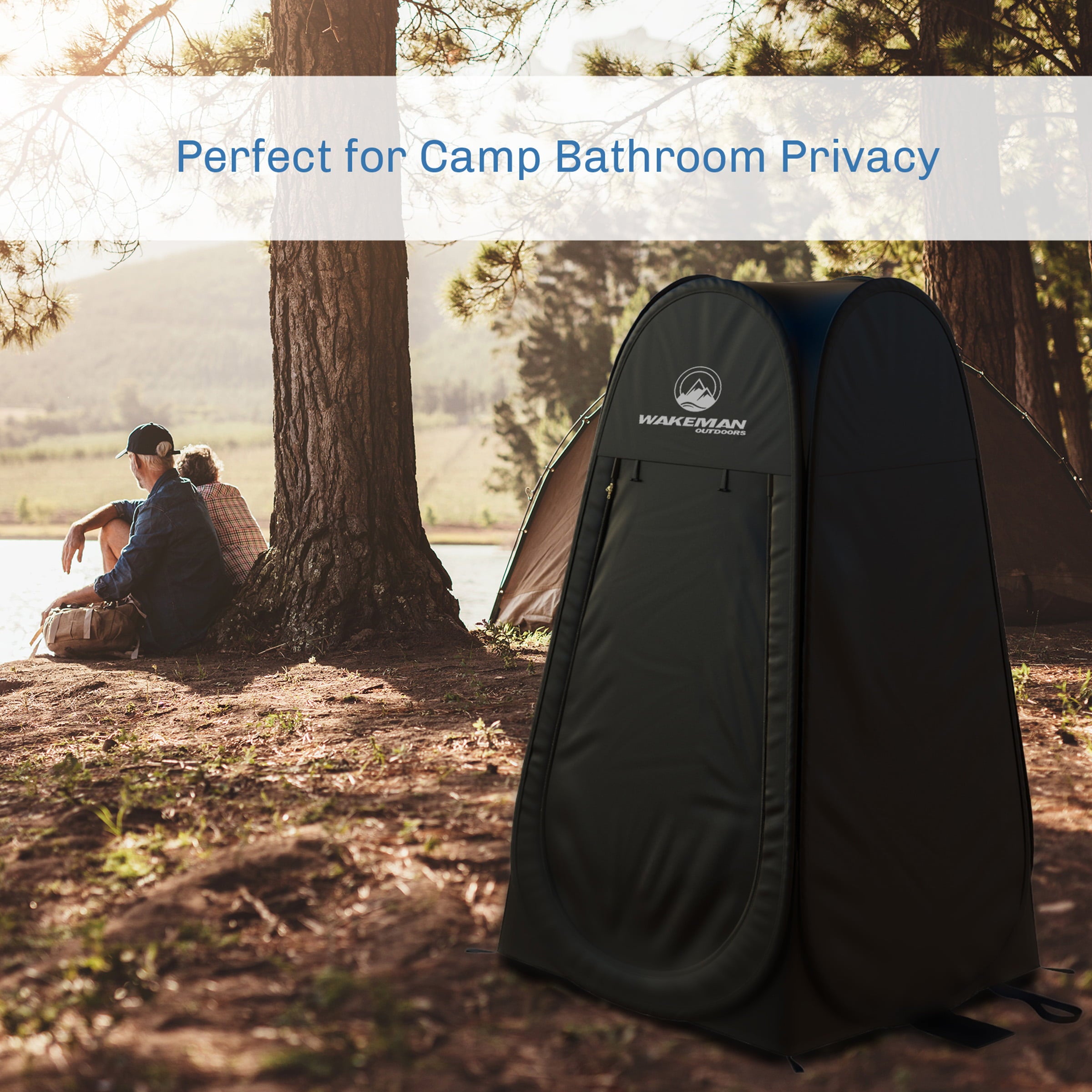 Portable Pop Up Pod- Instant Privacy， Shower and Changing Tent with Carry Bag by Wakeman Outdoors