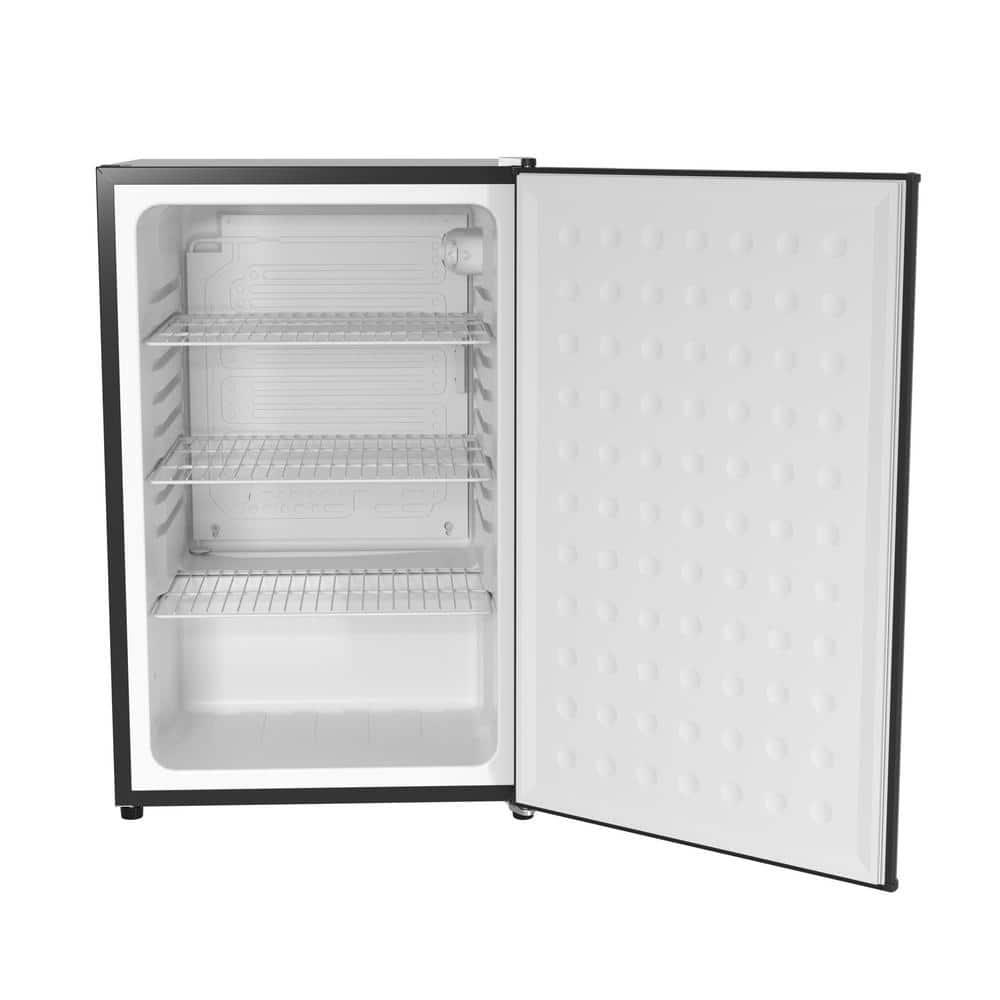 Husky 46 Cu ft 158Can Freestanding Quiet Compact XL Solid Reversible Door UnderCounter Mini Fridge without Freezer