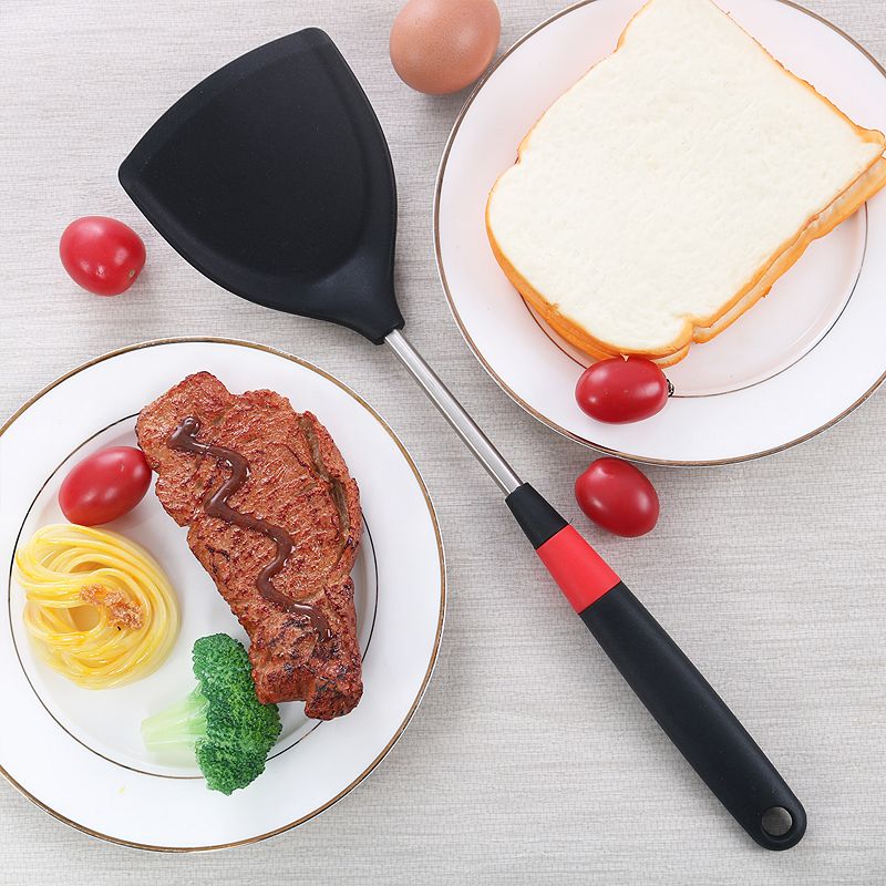 Silicone Turner Heat Resistant Non-stick Cookware Spatula Cooking