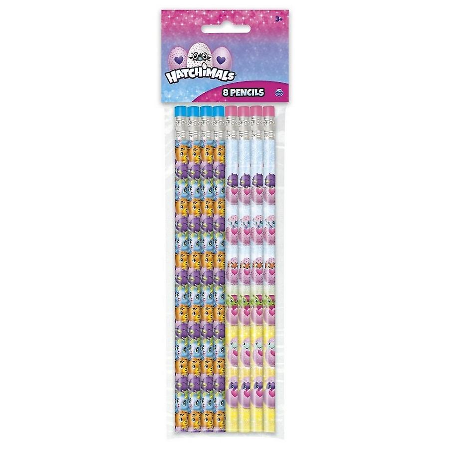 Hatchimals Character Pencil With Eraser (Pack of 8)