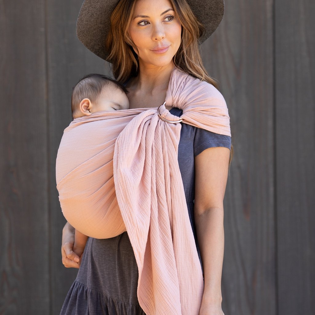 Moby Ring Sling - Double Guaze - Rose