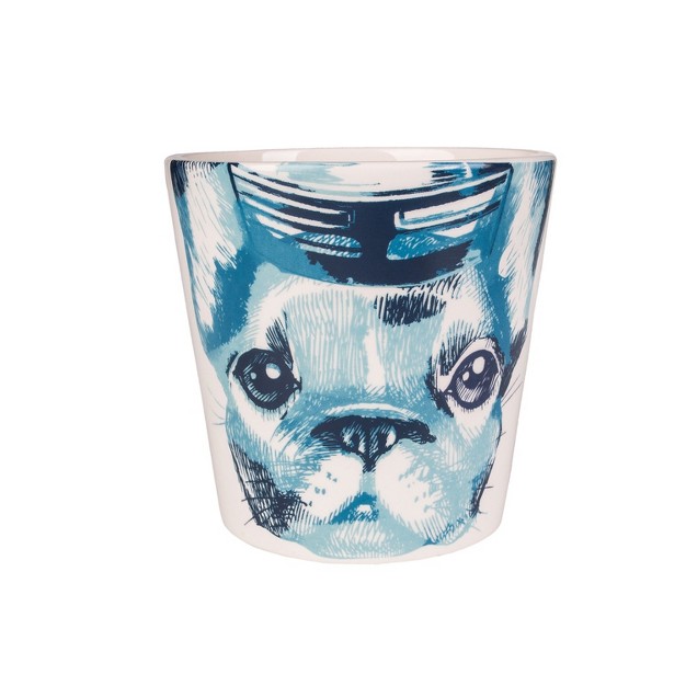 Ceramic Coastal Frenchie Planter