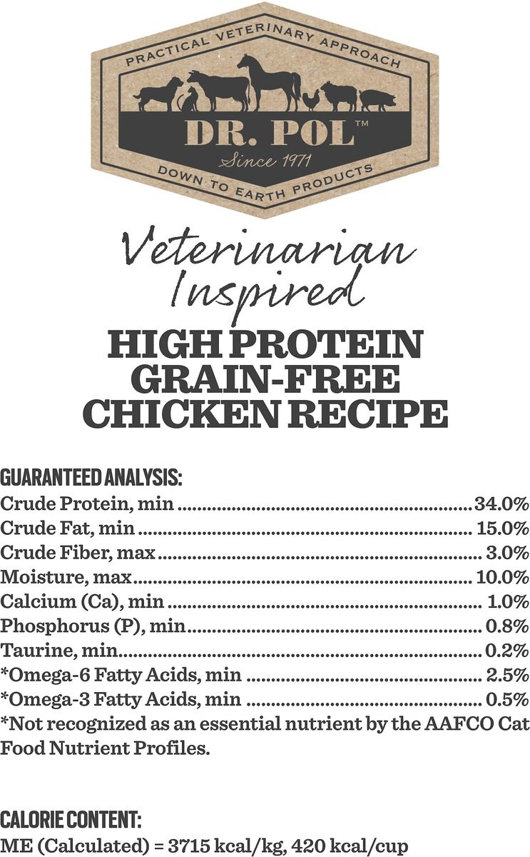 Dr. Pol High Protein Limited Ingredient Chicken Recipe Cat and Kitten Food