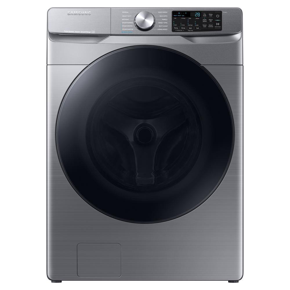  4.5 cu. ft. Smart High-Efficiency Front Load Washer with Super Speed in Platinum WF45B6300AP