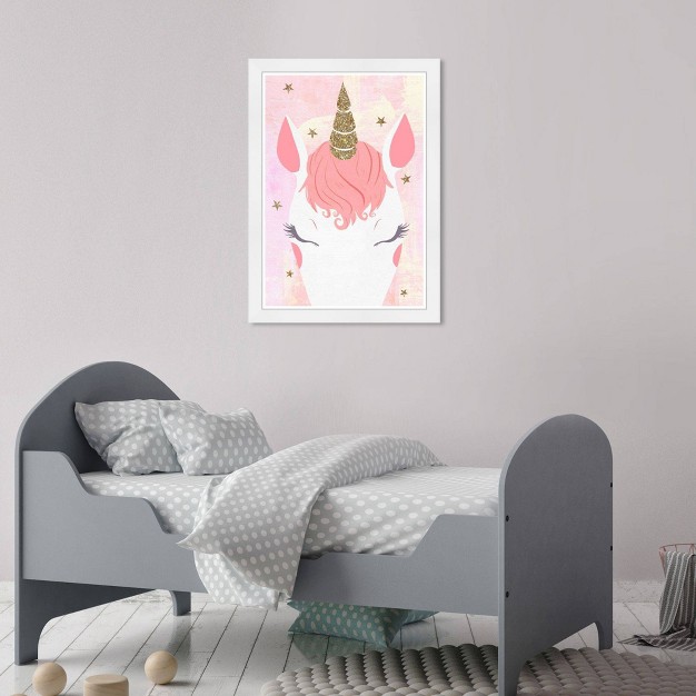 X 21 quot Pastel Unicorn Vibes Fantasy And Sci fi Framed Art Print Wynwood Studio