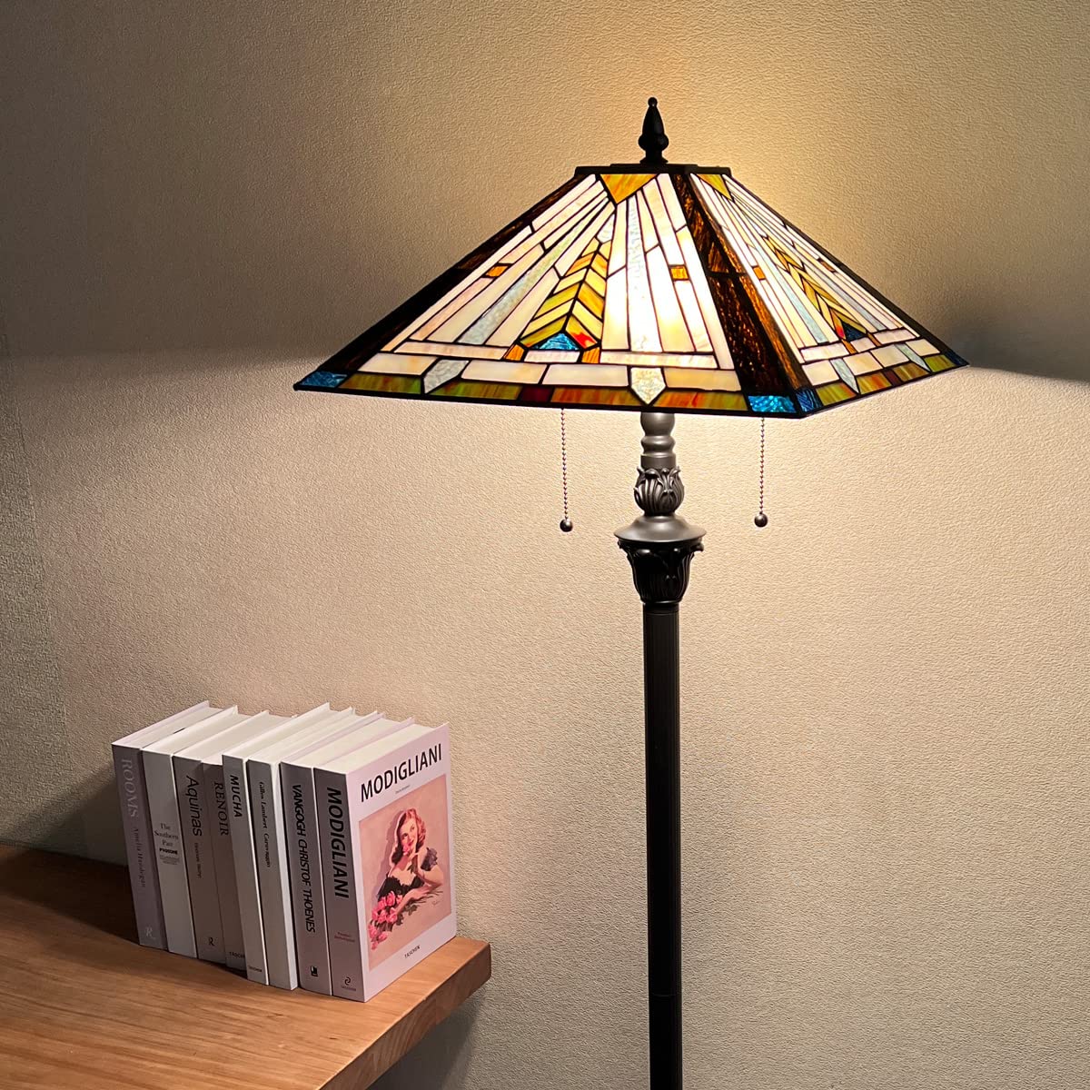  Floor Lamp,Stained Glass Lamp Shade