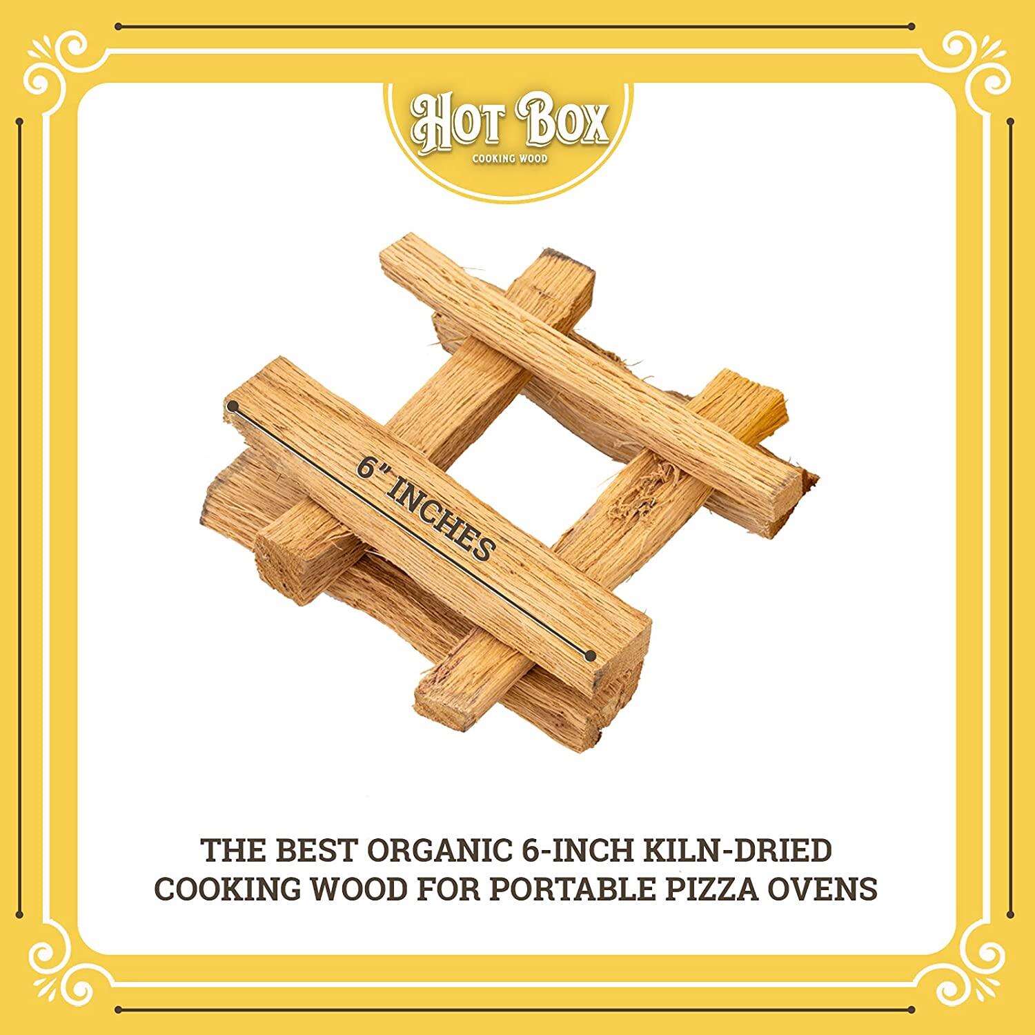 Hot Box Cooking Wood All Natural Oak Mini Logs 350 cu in