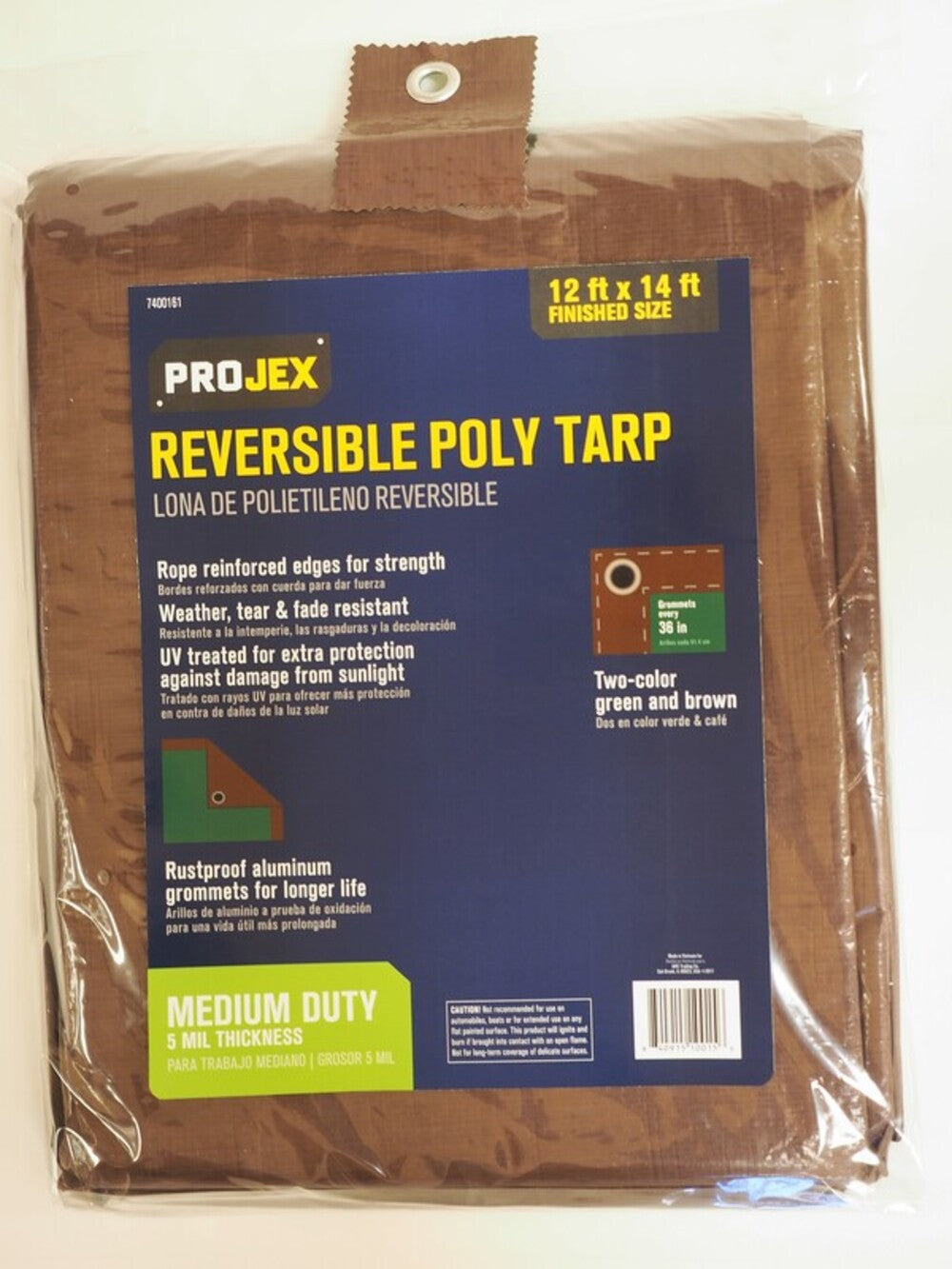 POLY TARP 12X14' BRN/GRN