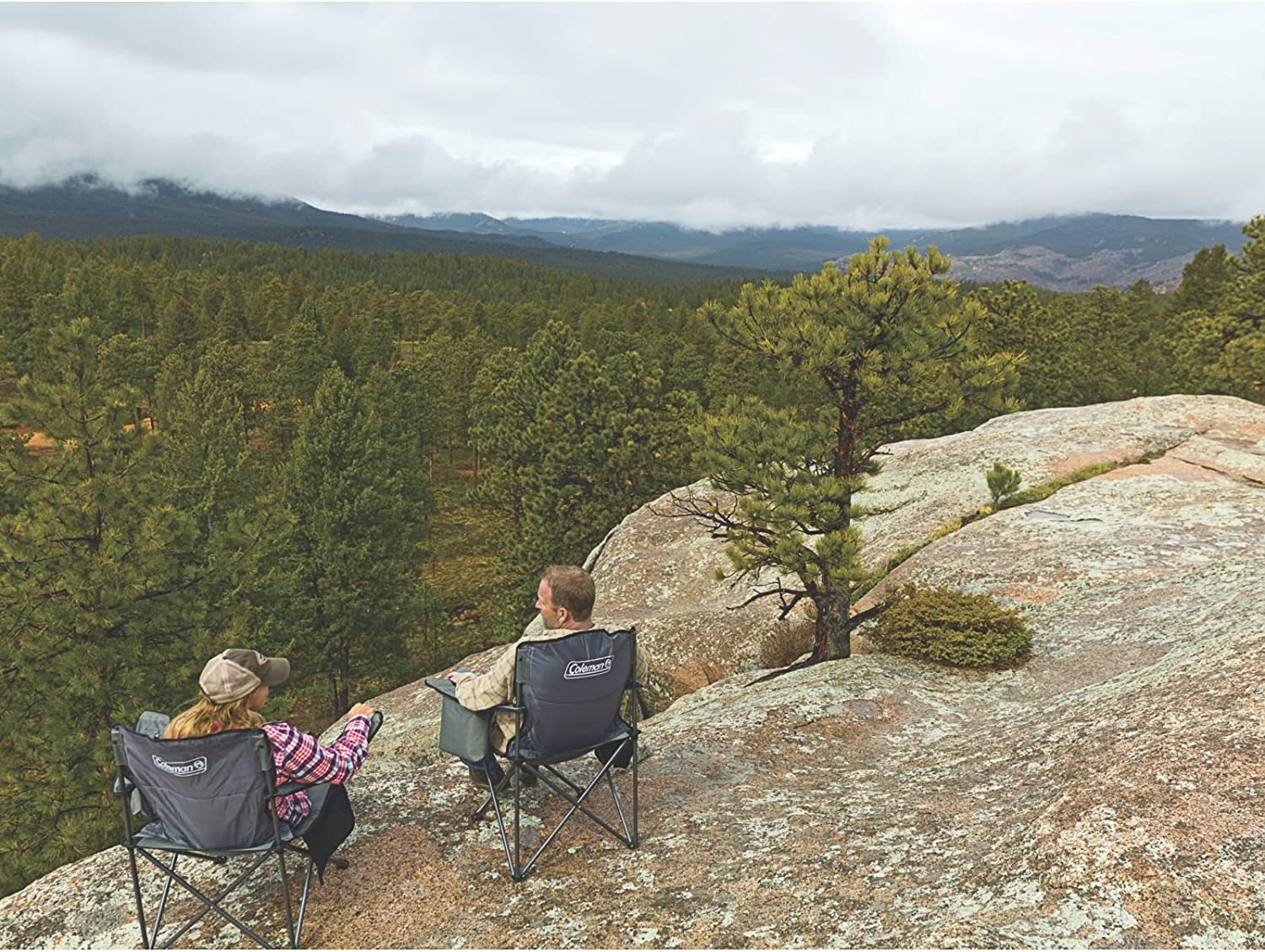 Camping Chair with Built-in 4 Can Cooler