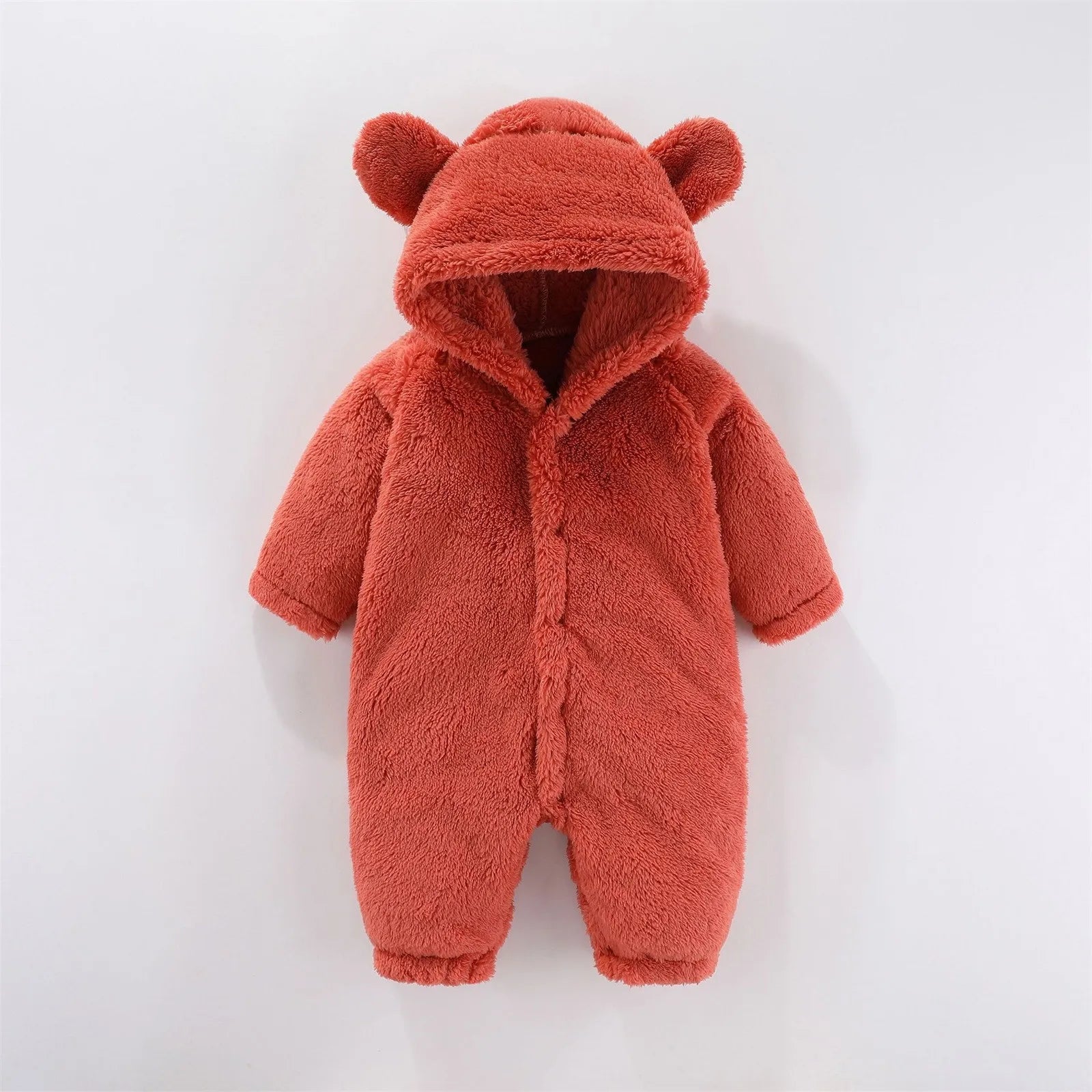 0-12M Newborn Baby Rompers Autumn Winter Warm Fleece Baby Boys Girl Costume Baby Girls Clothing Animal Overall Baby Jumpsuits