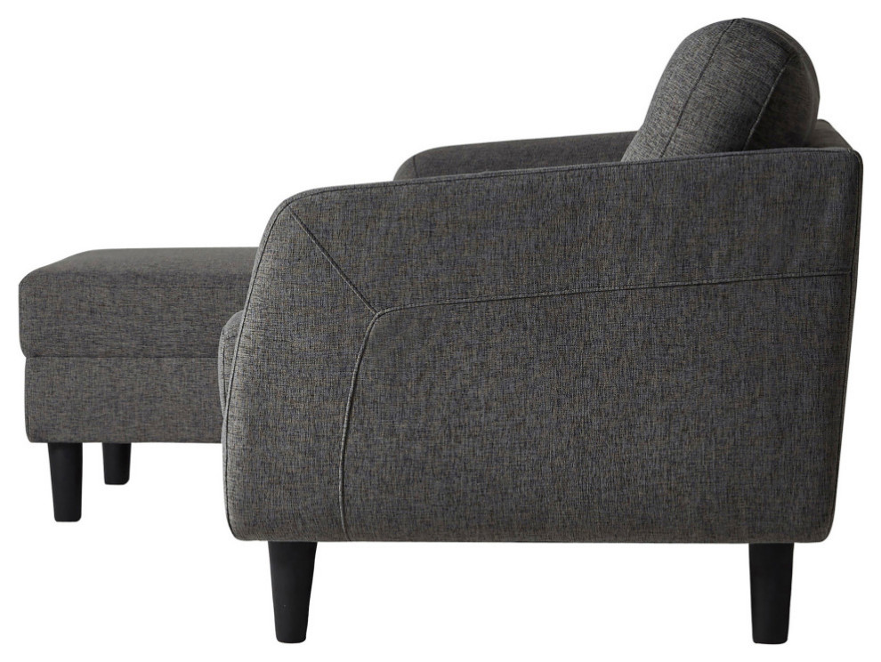 Belagio Sofa Bed With Chaise   Midcentury   Sleeper Sofas   by Kolibri Decor  Houzz