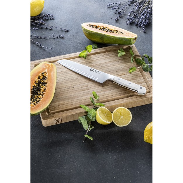 Zwilling Pro Le Blanc 7 inch Hollow Edge Santoku Knife