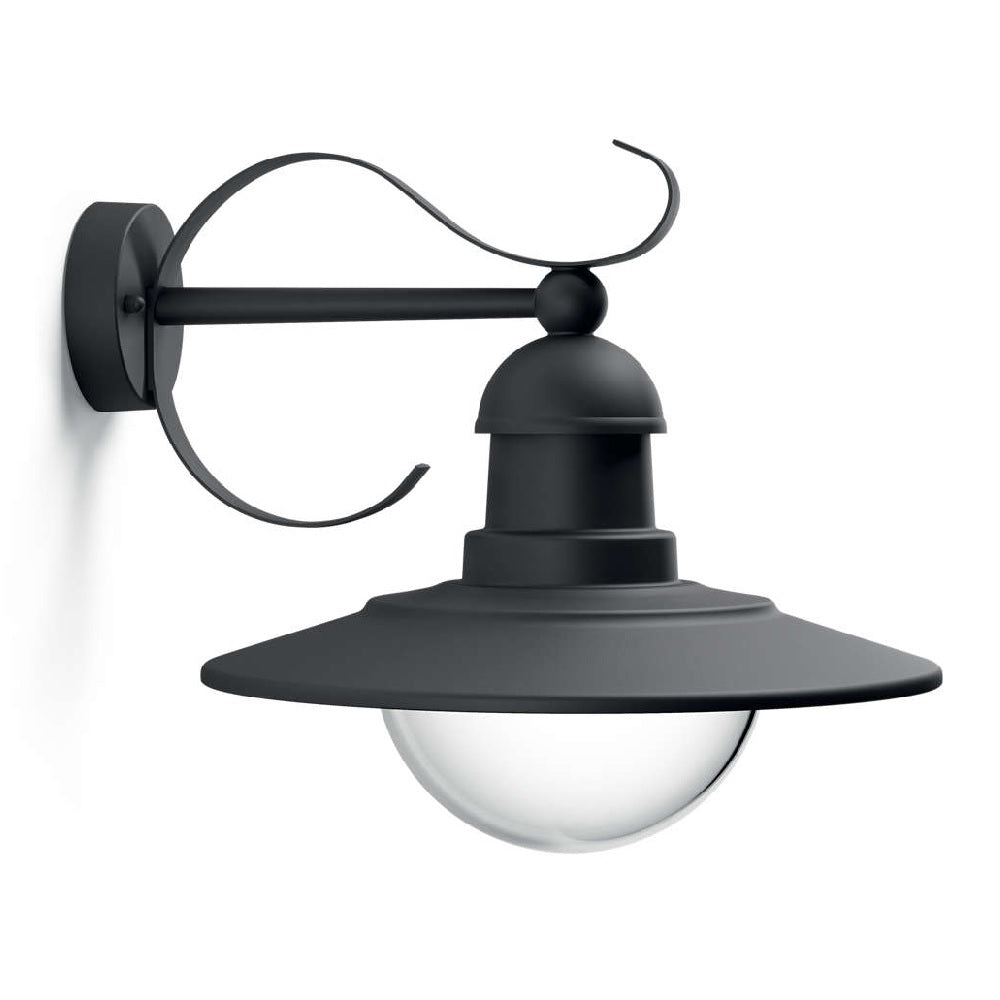 Philips 01816/30/PN Topiary Black Outdoor Down Lantern Wall Light (0181630PN)