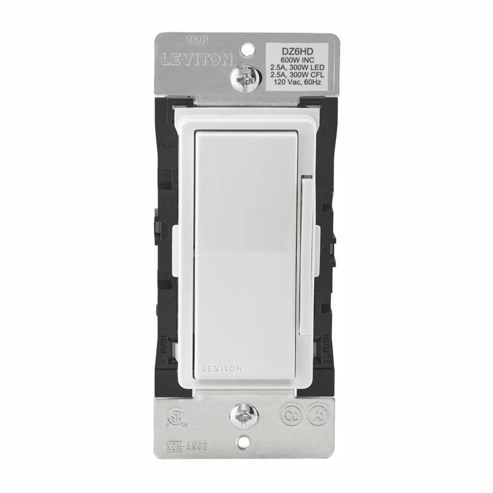 Leviton Decora Smart with Z-Wave Technology 600-Watt Dimmer WhiteLight Almond (3-Pack) VB3-DZ6HD-HD3