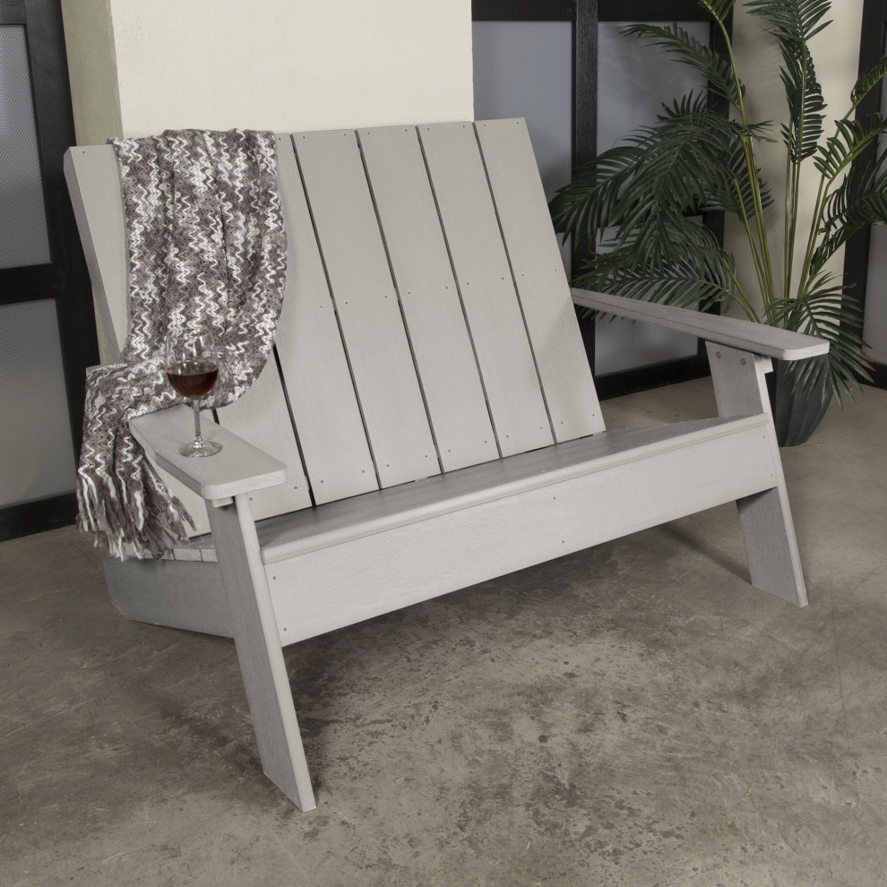 Italica Modern Double Wide Modern Adirondack Chair   Transitional   Adirondack Chairs   by highwood  Houzz