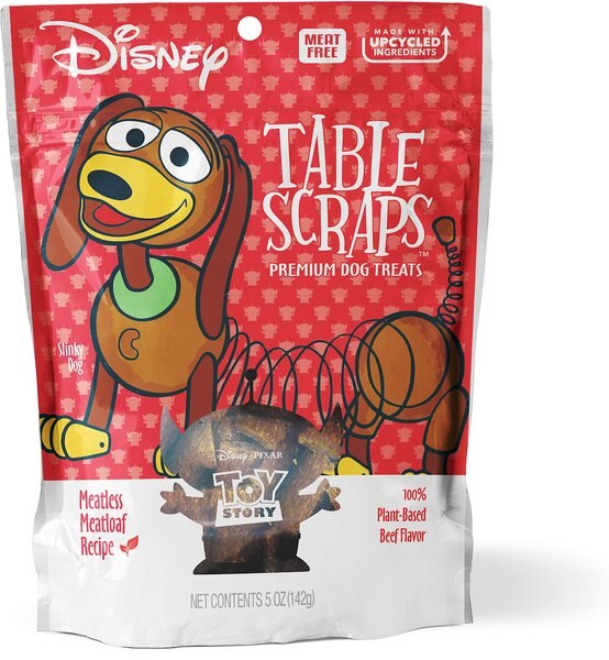 Disney Table Scraps Meatless Meatloaf Recipe Jerky Dog Treats， 5-oz bag