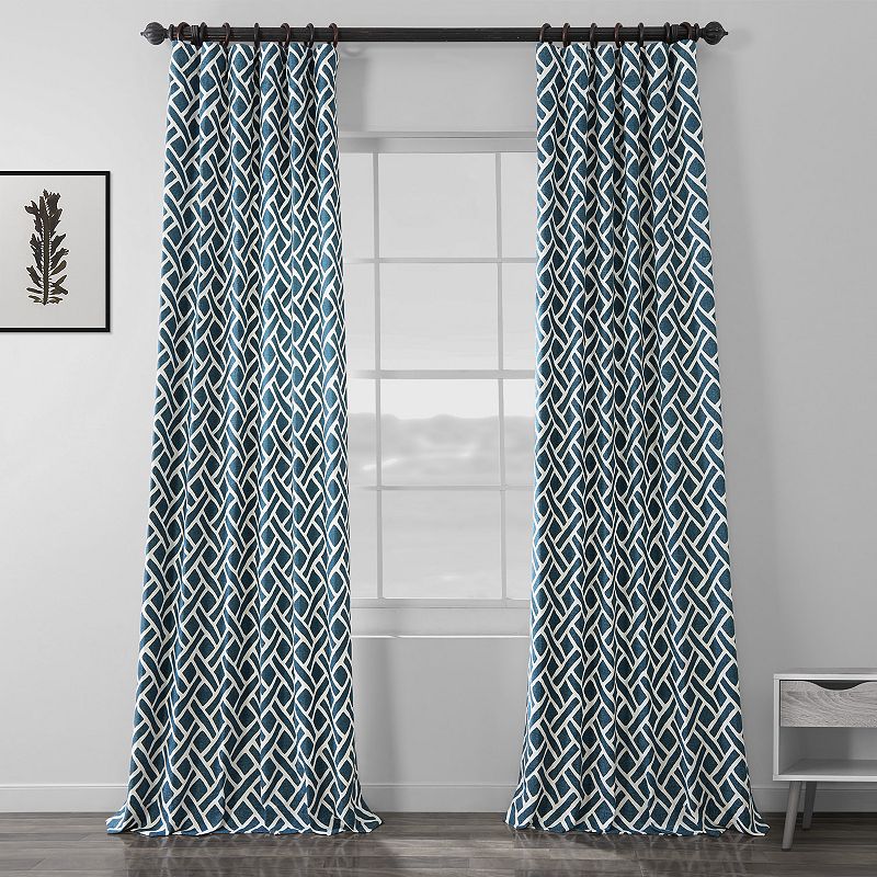 EFF 1-Panel Martinique Printed Window Curtain