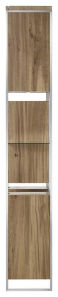 Gari Bookcase Light Oak Small   Transitional   Bookcases   by AED Luxury Home Decor  Houzz