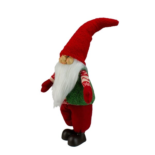 Smiling Santa Christmas Gnome Figure