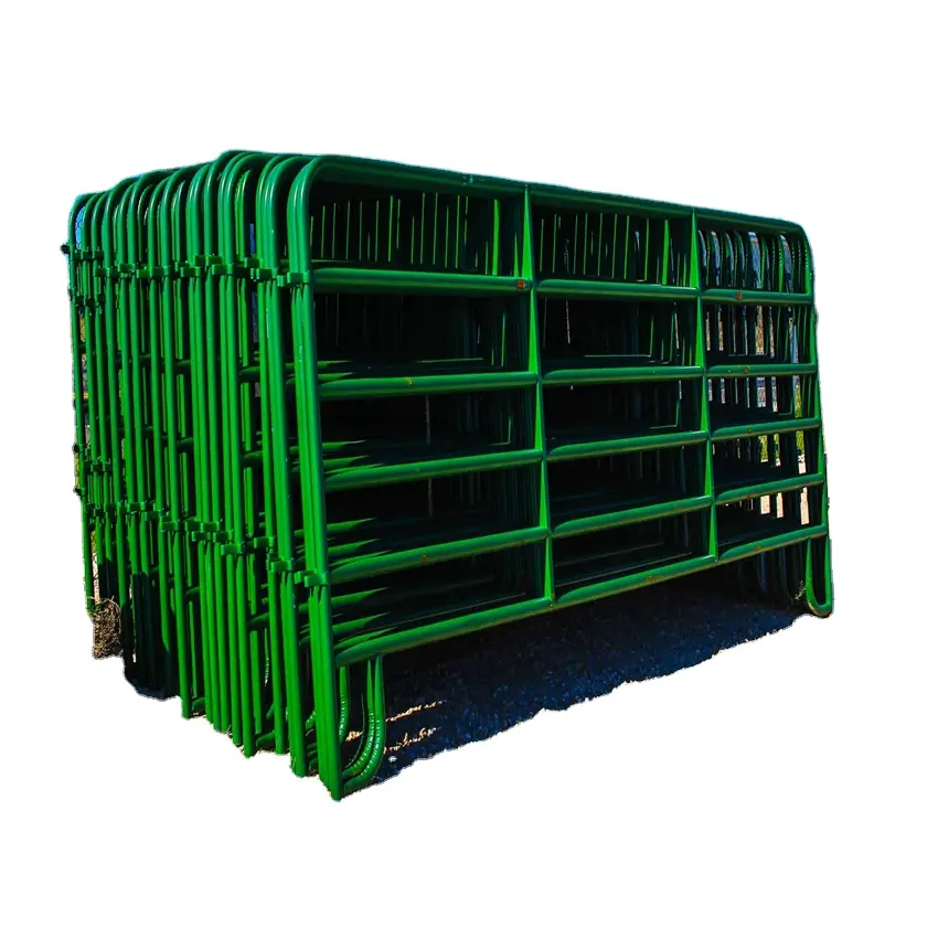 Supply High Quality Galvanized Wholesale Bulk  16 12 Foot Cattle Panels Cattle Corral Panels Livestock