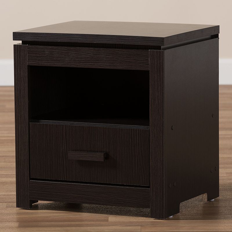 Baxton Studio Bienna Espresso Nightstand