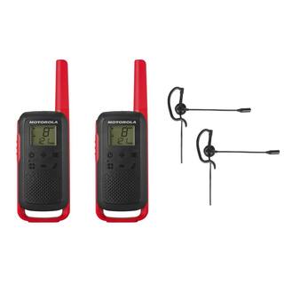 MOTOROLA SOLUTIONS Talkabout T210 2 Way Radio Bundle with Single Ear Boom Microphone T210-BNDL-1