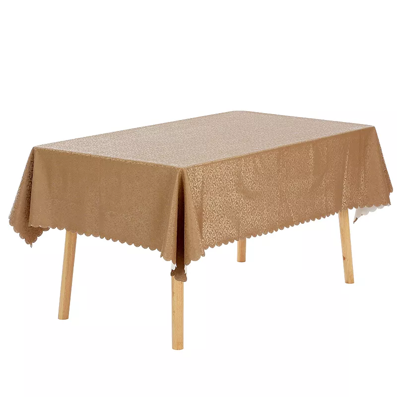 Rectangle Pvc Wrinkle-resistant Washable Suitable Restaurant Table Cover 1 Pc， 47 X 47