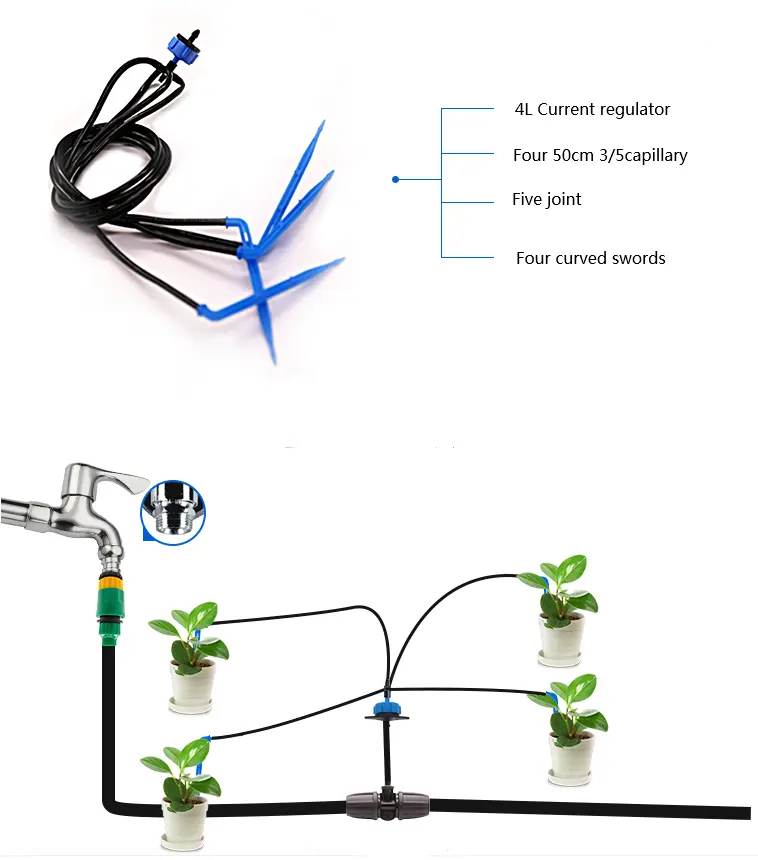 irrigation supply agricultural system arrow dripper for pot plant