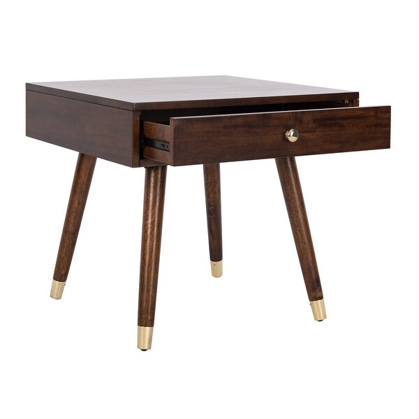 SAFAVIEH Levinson Mid-Century Gold Cap End Table - 24