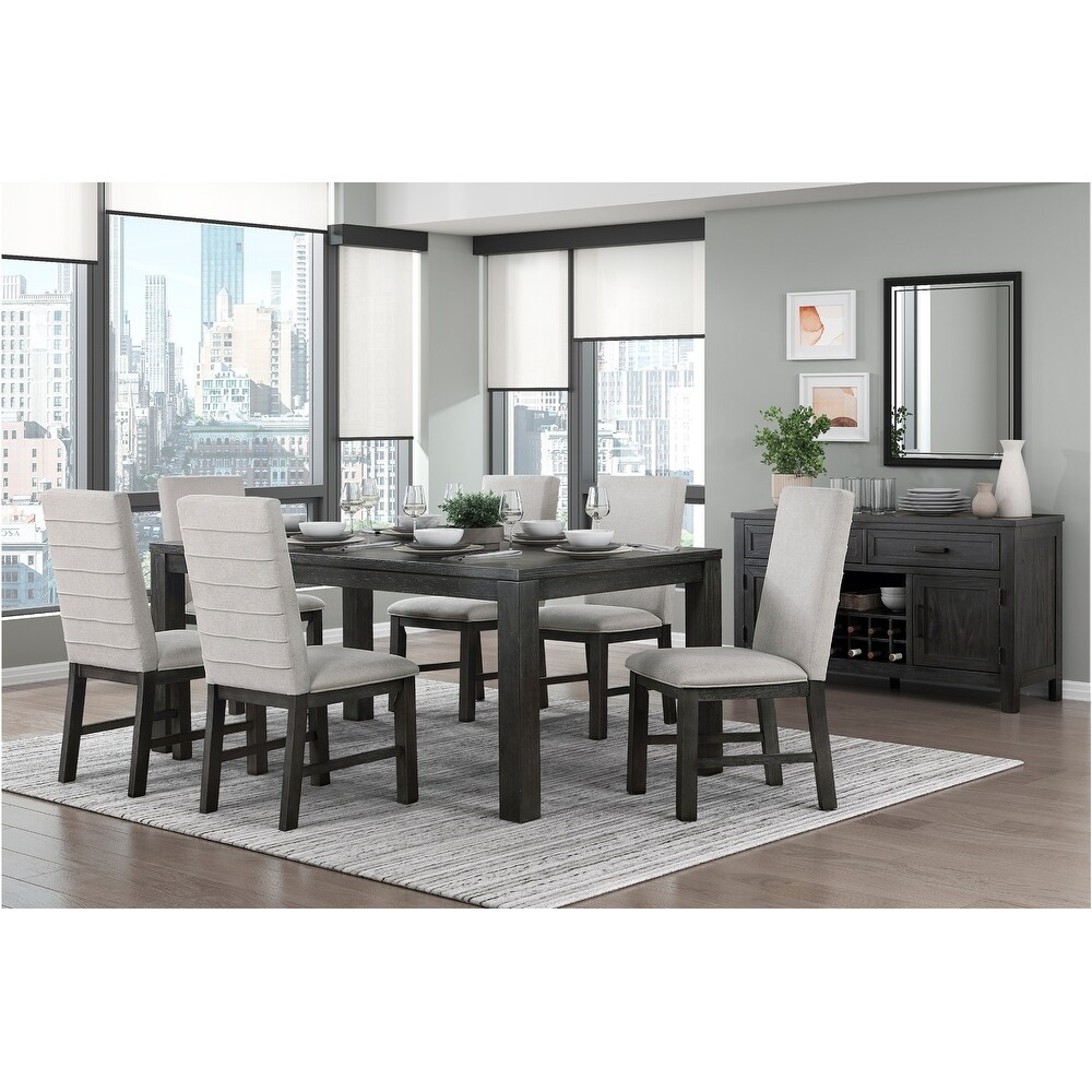 Kersey Antique Black Transitional Dining Room Set