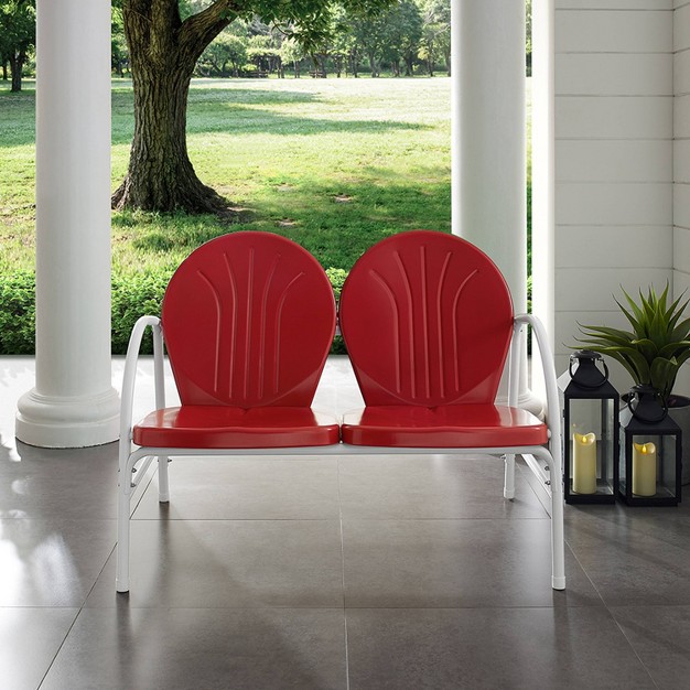 Griffith Outdoor Loveseat Bright Red Crosley