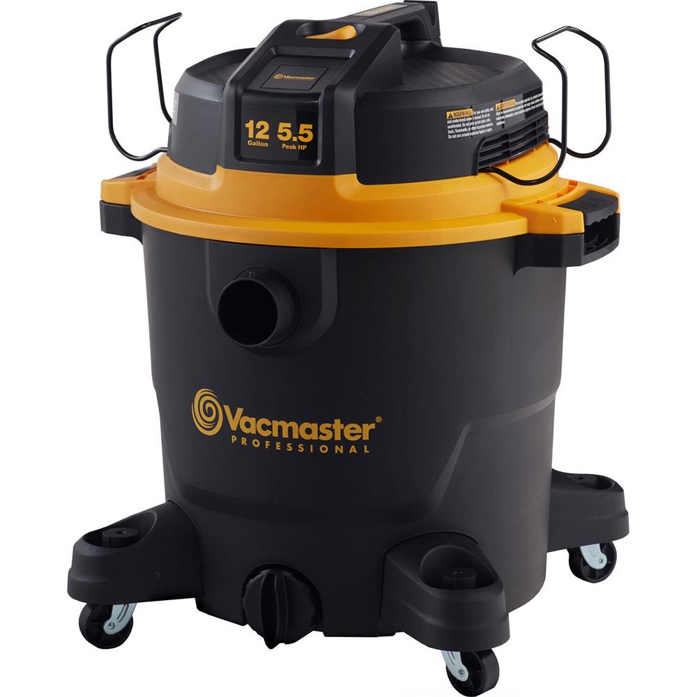 Vacmaster VJH1211PF0201 12 Gallon， 5.5 HP Professional Wet/Dry Vacuum， Beast Series