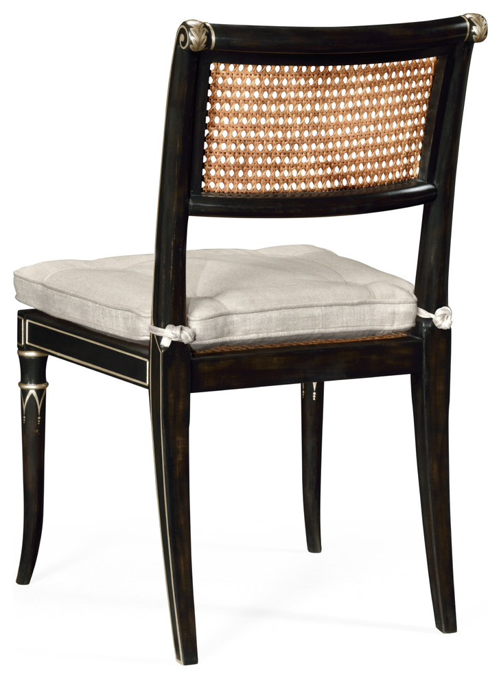 Linden Charcoal Wash Dining Side Chair   Tropical   Dining Chairs   by Jonathan Charles Fine Furniture  Houzz