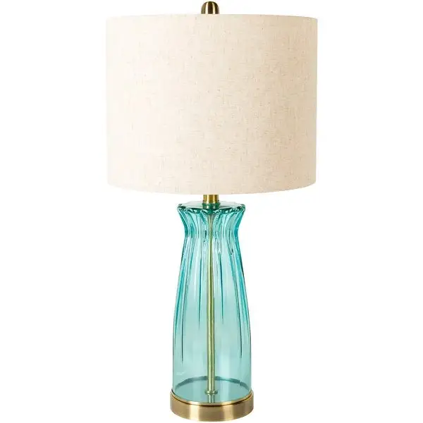 Laissez Colored Glass Candlestick Transitional Table Lamp - 25