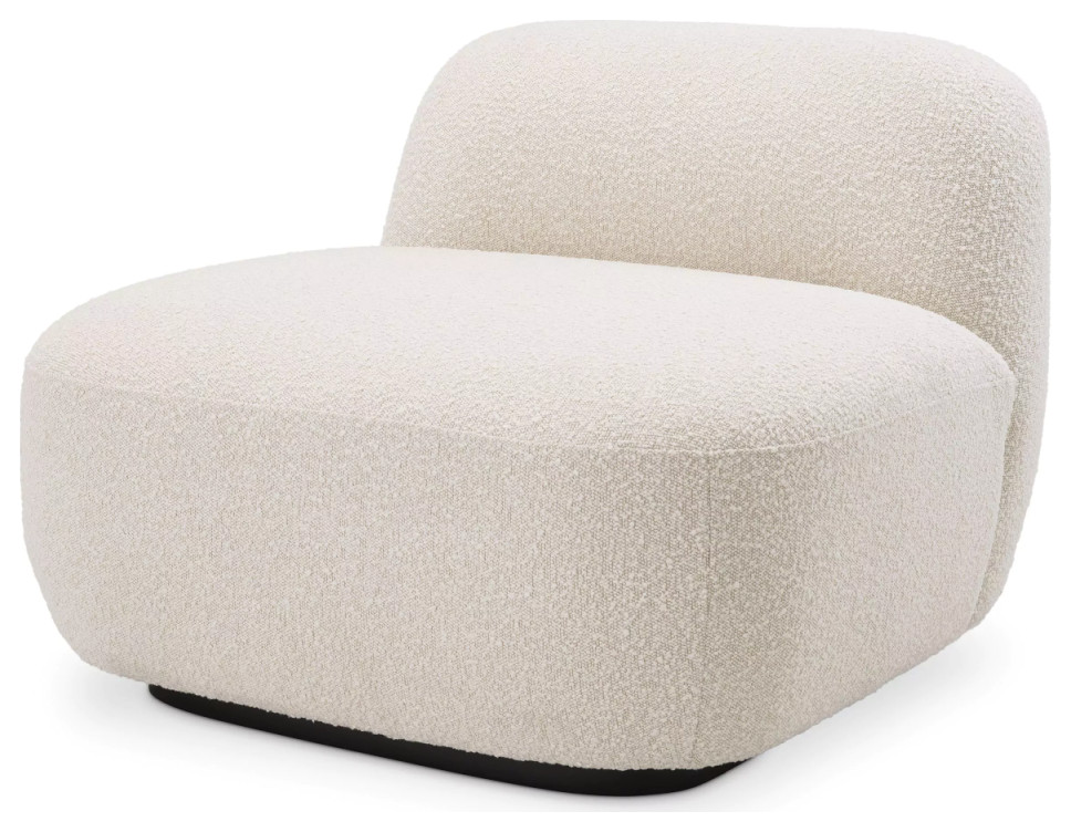 Boucl√© Cream Accent Chair  Eichholtz Bj√∂rn   Contemporary   Armchairs And Accent Chairs   by Oroa   Distinctive Furniture  Houzz