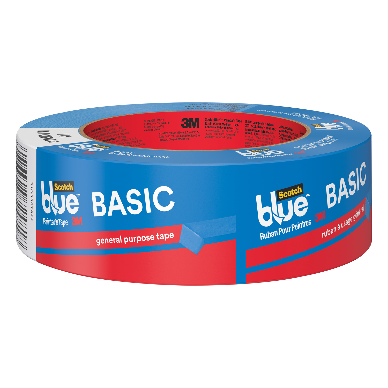 ScotchBlue 1-1/2 in. W X 60 yd L Blue Medium Strength Painter-u0027s Tape 1 pk