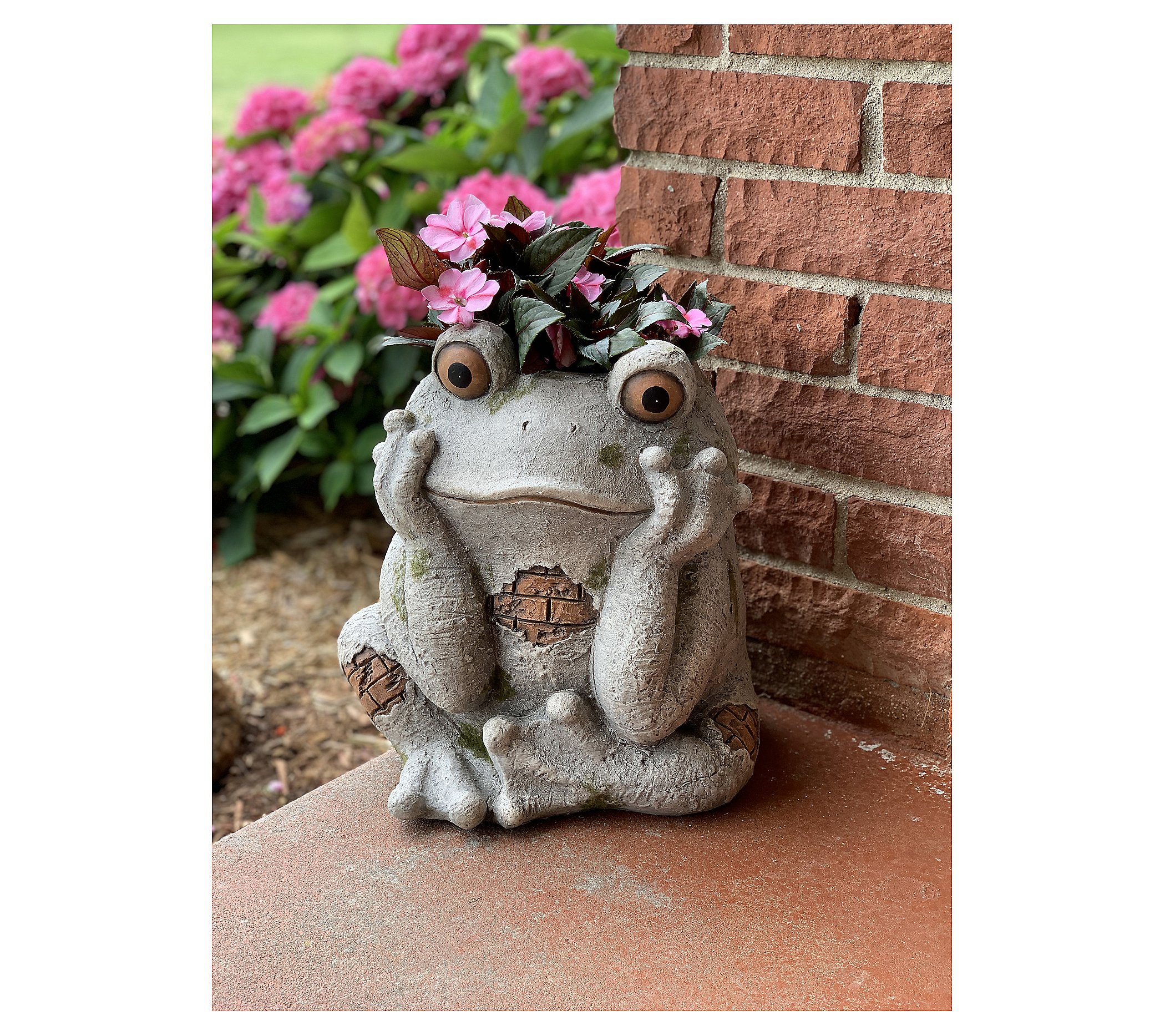 RCS Gifts Planter Stone Frog