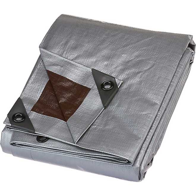 Academy Sports + Outdoors 8 ft x 10 ft Heavy-Duty Polyethylene Tarp