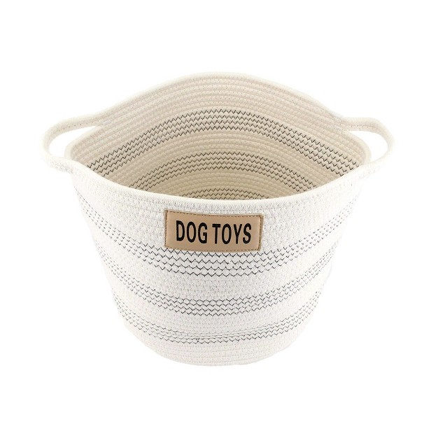 Midlee Dog Toy Rope Cotton Basket