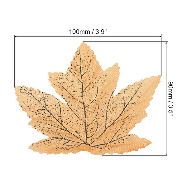 Fake Fall Leaves，200 Pack Artificial Maple Leaves